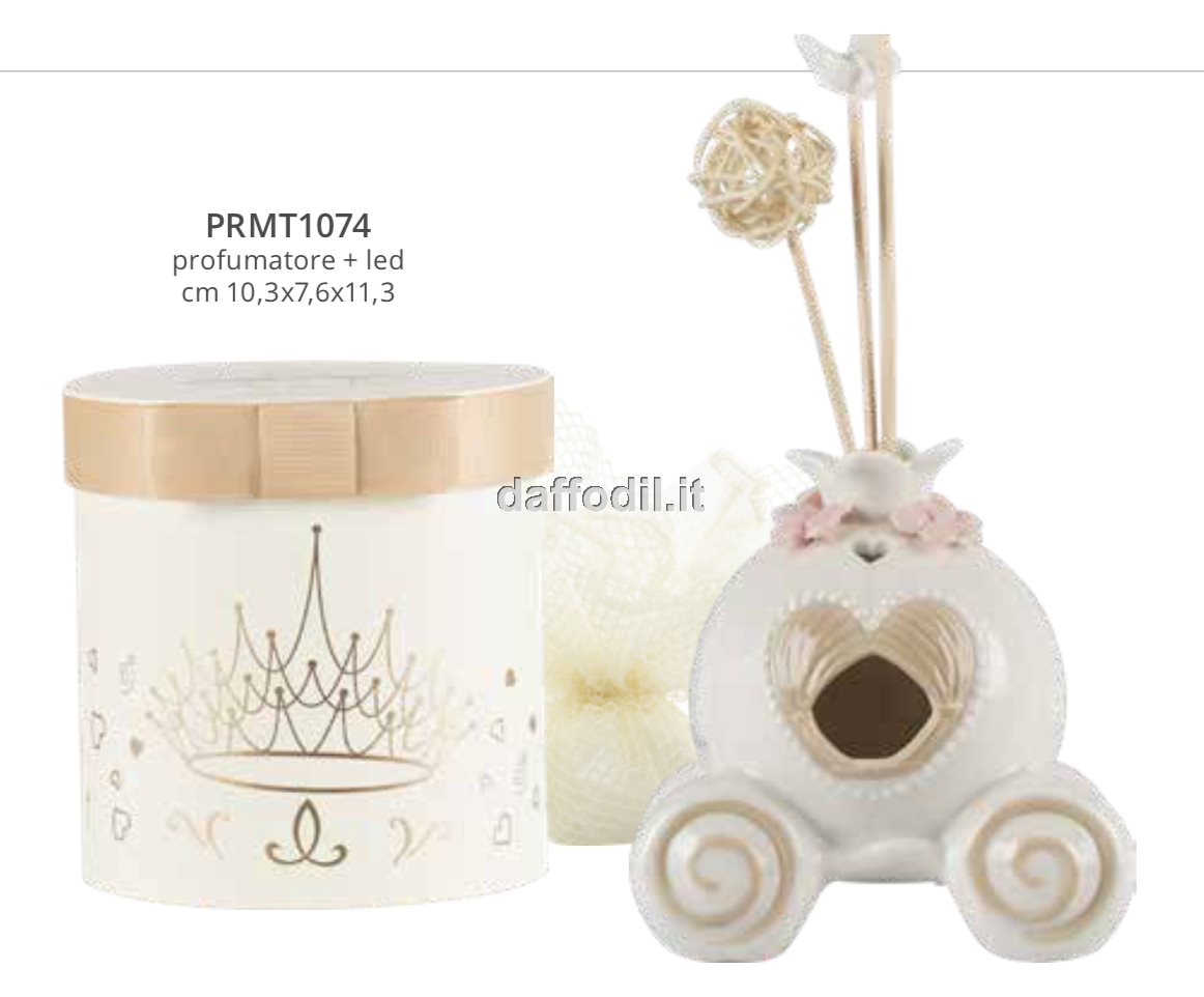 Harmony profumatore mongolfiera in porcellana con Led ed aromi