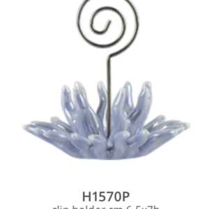 Harmony Clip portabigliettino corallo blue in porcellana