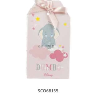 Harmony scatolina portaconfetti Dumbo Wald Disney rosa